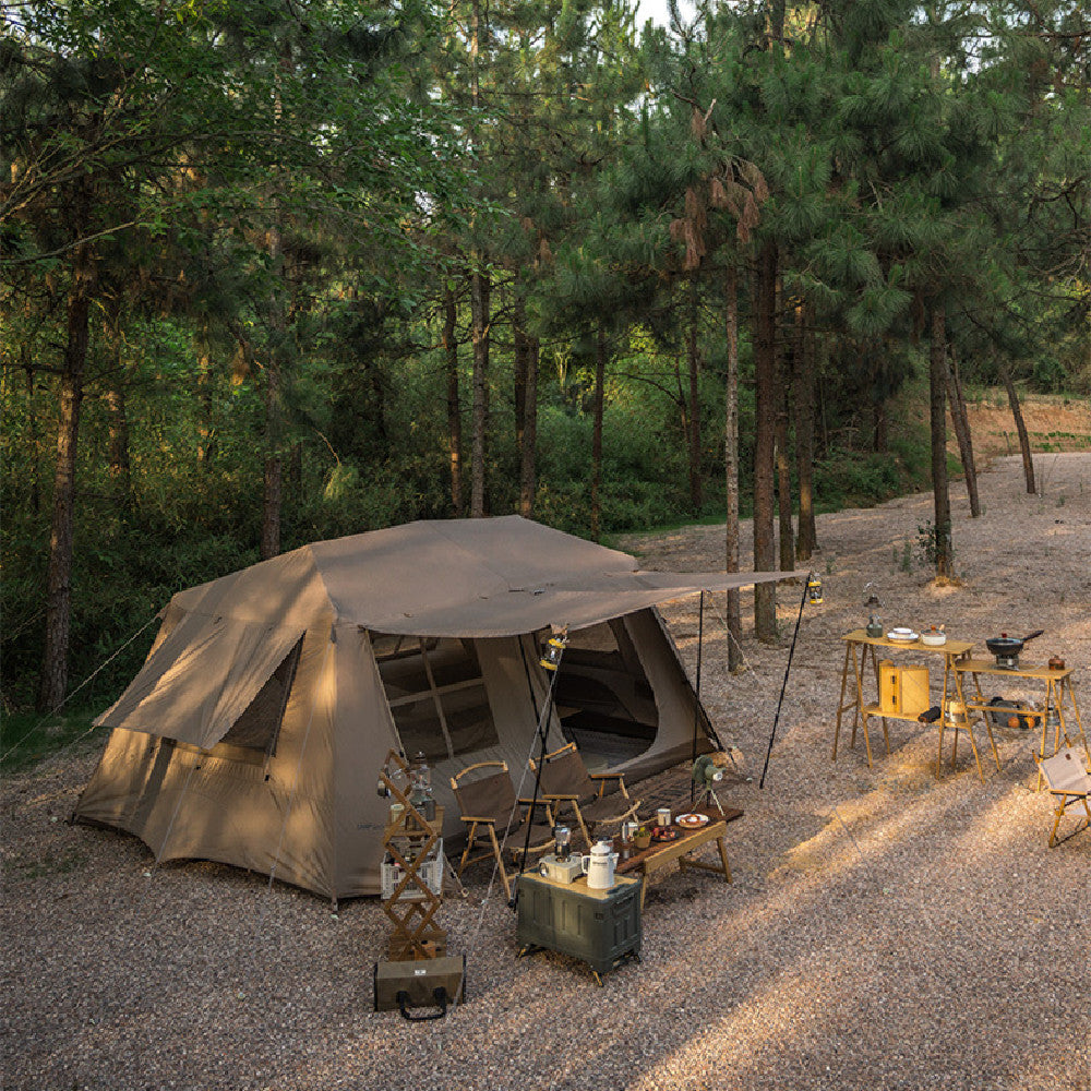 Tente automatique de camping à deux chambres et une salle de séjour, imperméable