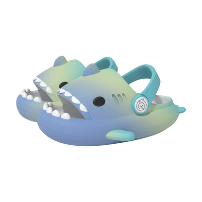 Rainbow Shark Children's Sandals And Slippers