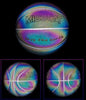 Jeu de basket-ball fluorescent lumineux et brillant pour la nuit