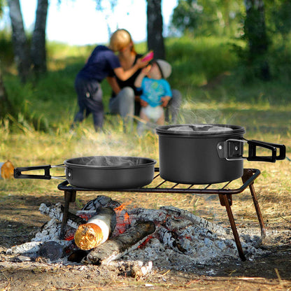 Ensemble de théière et de casserole de pique-nique pour camping et extérieur