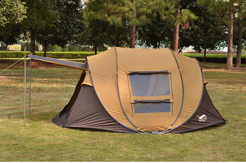 Tente automatique extérieure 3-4 personnes Tente de bateau sans construction rapide Tente de parc de camping multi-personnes Tente étanche à la pluie