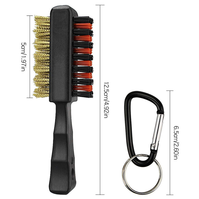 Brosse double face pour nettoyer la tête de balle du club de golf