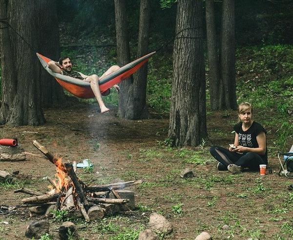 Anti Rollover Camping Double Hammock