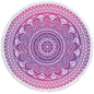 Round Printed Bath Towel Beach Towel Yoga Mat