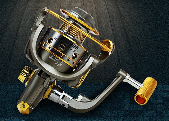 10-axis metal head reel fishing reel metal handle fishing tackle