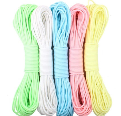 Corde lumineuse à 9 brins Équipement de sécurité extérieur pour camping Corde spéciale Corde parapluie à 9 cellules