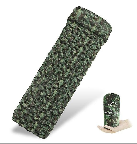 Matelas de couchage gonflable camouflage