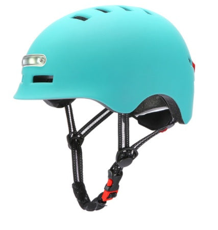 Casque de sécurité pour skateboard, vélo, véhicule électrique, éclairage d'avertissement, lumière intelligente, sport