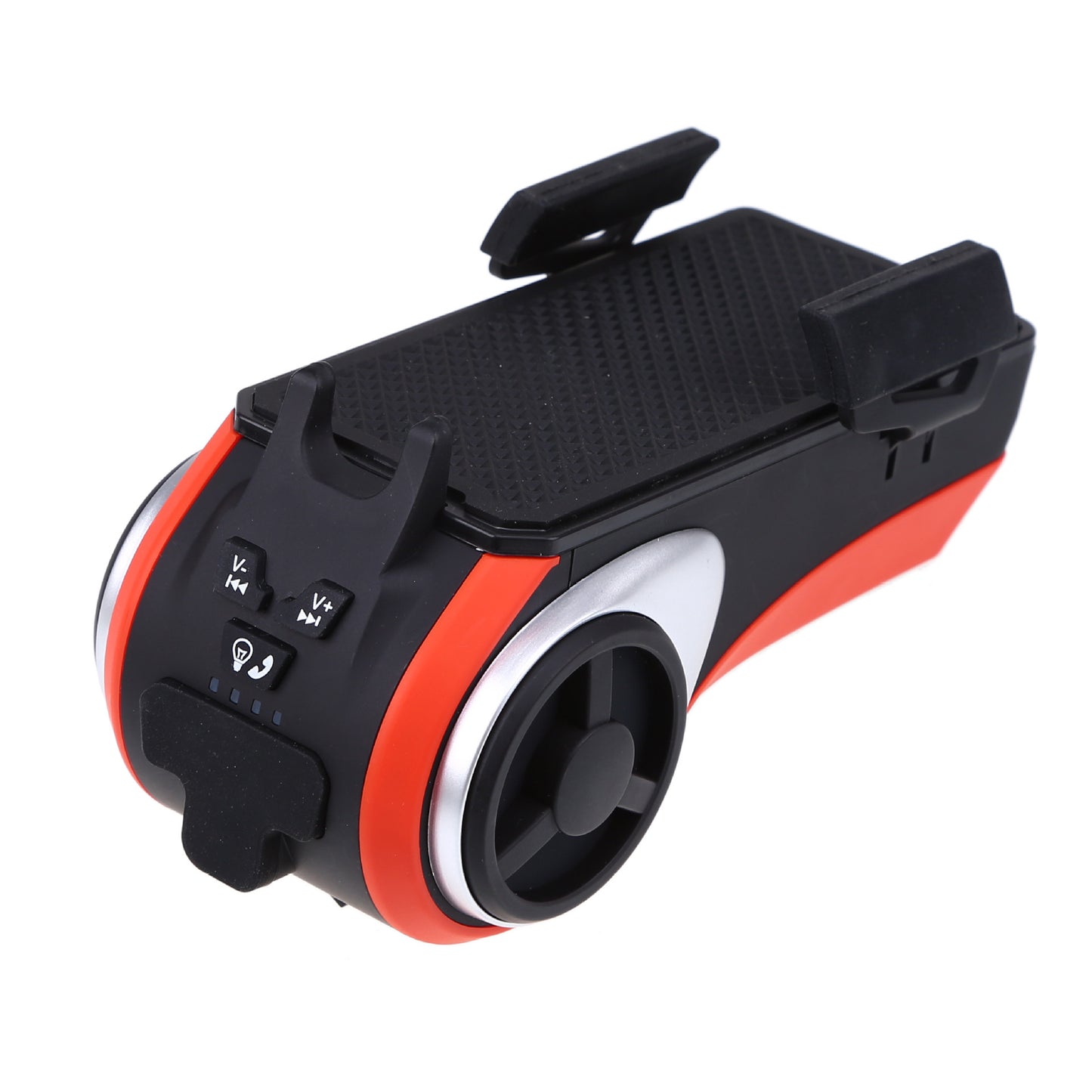 5 In 1 Double LED Bicycle Light Bluetooth Audio MP3 Player Speaker Charging Power Bank Ring Bell Bicycle Phone Holder