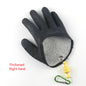 Gants de pêche antidérapants pour protéger les mains des éraflures et des perforations - Gants de chasse en latex pour pêcheur professionnel - Gauche et droite