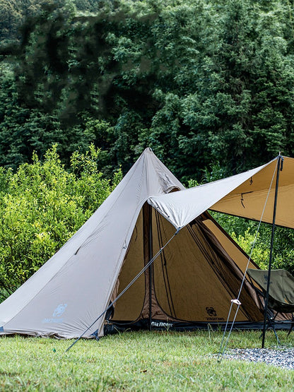 Tente cheminée de camping extérieure imperméable