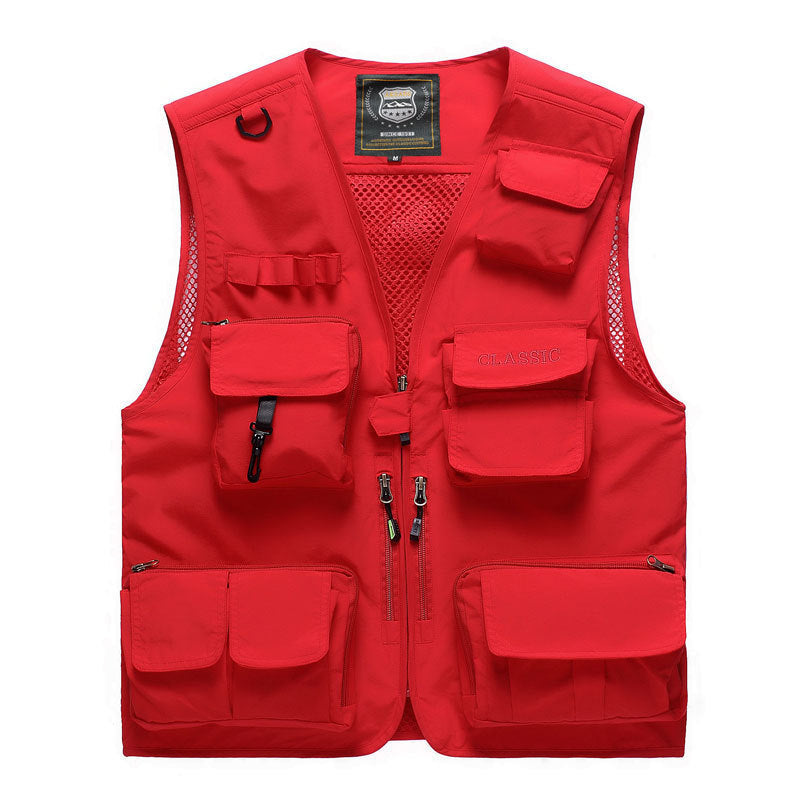 Multi-pocket fishing vest