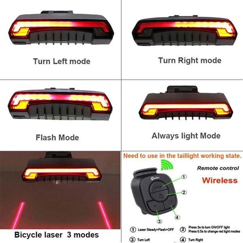 Feu arrière sans fil à LED intelligent 