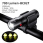 Bicycle light headlights night riding glare flashlight USB charging