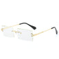 Fashion New Rimless Cut Edge Square Sunglasses