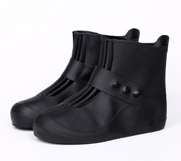 Couvre-chaussures imperméables et résistants à la pluie pour hommes et femmes, couvre-chaussures à semelle épaisse et résistante à l'usure