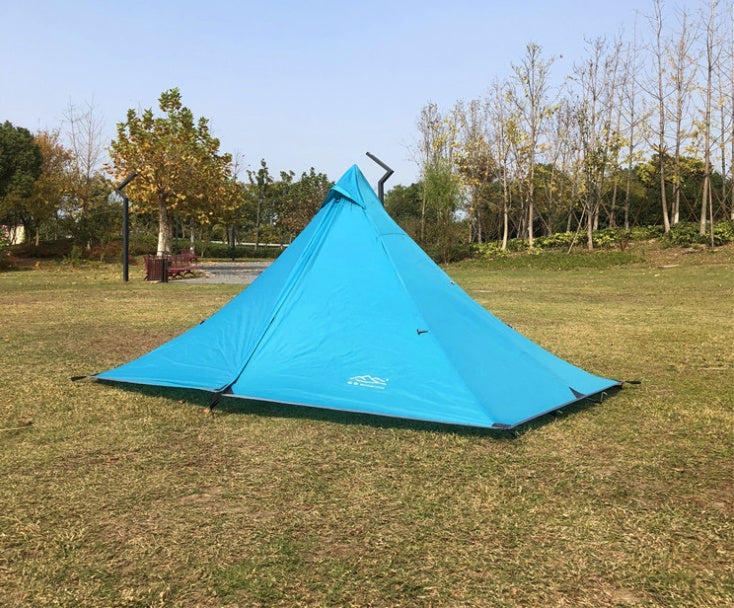 Tente pyramidale de camping portable, équipement de plein air simple, fournitures de camping