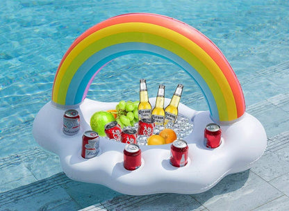 Gay Pride Rainbow Inflatable Pool Float Cooler