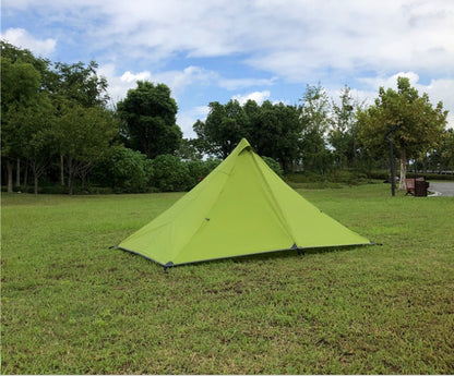 Tente pyramidale de camping portable, équipement de plein air simple, fournitures de camping