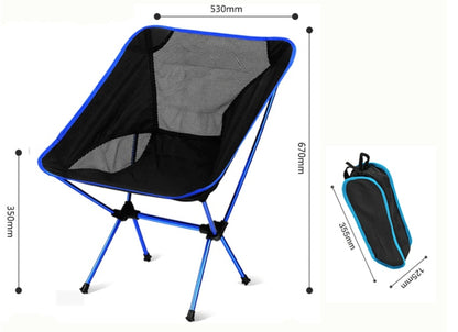 Chaise de camping pliante ergonomique