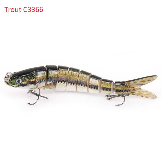 Original Fishing Lure Eight Segment Trout Fish