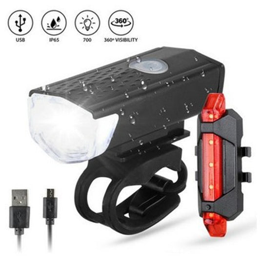 Bicycle Front Light USB Charging Highlight Headlight