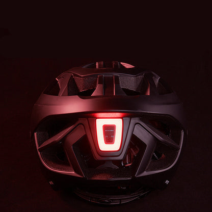 Casque de vélo avec lumière LED rechargeable, casque de cyclisme moulé de manière intégrée, casque de vélo de route et de montagne, chapeau de sécurité pour le sport