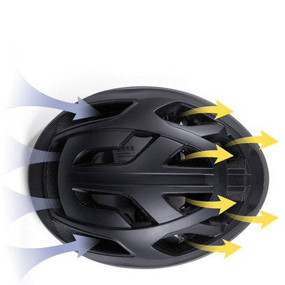 Casque de vélo avec lumière LED rechargeable, casque de cyclisme moulé de manière intégrée, casque de vélo de route et de montagne, chapeau de sécurité pour le sport