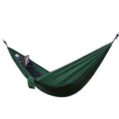 Hamac de randonnée portable en nylon parachute double hamac d'extérieur