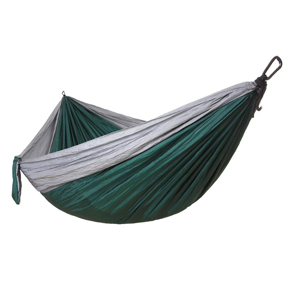 Hamac de randonnée portable en nylon parachute double hamac d'extérieur