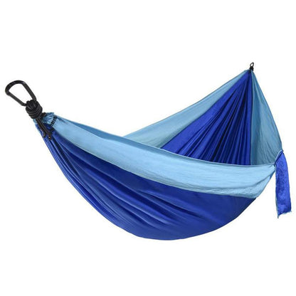 Hamac de randonnée portable en nylon parachute double hamac d'extérieur