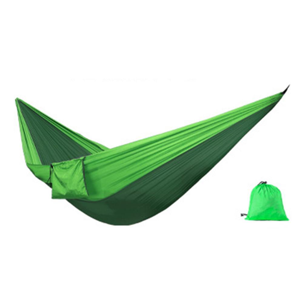 Hamac de randonnée portable en nylon parachute double hamac d'extérieur