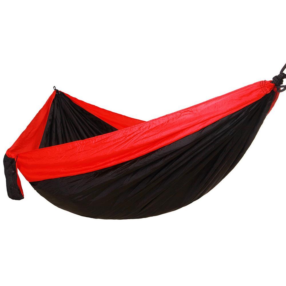 Hamac de randonnée portable en nylon parachute double hamac d'extérieur