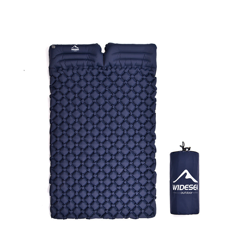 Tapis de camping gonflable résistant à l'humidité, double tapis portable ultra-léger, matelas de camping gonflable rapide