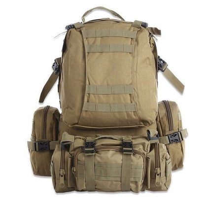 Sac à dos d'extérieur 50L Molle Sac à dos tactique militaire Sac à dos Sac de sport Sac à dos de randonnée de camping étanche Voyage