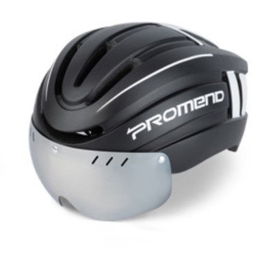 Casque de vélo de montagne et casque moulé intégral avec voyant d'avertissement LED Équipement de conduite en montagne