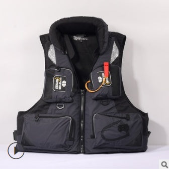 Gilet de sauvetage pour pêche en mer, pêche sur rocher, gilet de pêche pour adulte, multifonction, portable, grande flottabilité