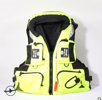 Gilet de sauvetage pour pêche en mer, pêche sur rocher, gilet de pêche pour adulte, multifonction, portable, grande flottabilité