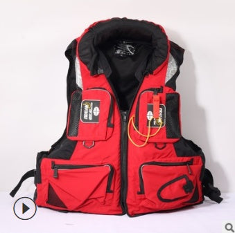 Gilet de sauvetage pour pêche en mer, pêche sur rocher, gilet de pêche pour adulte, multifonction, portable, grande flottabilité