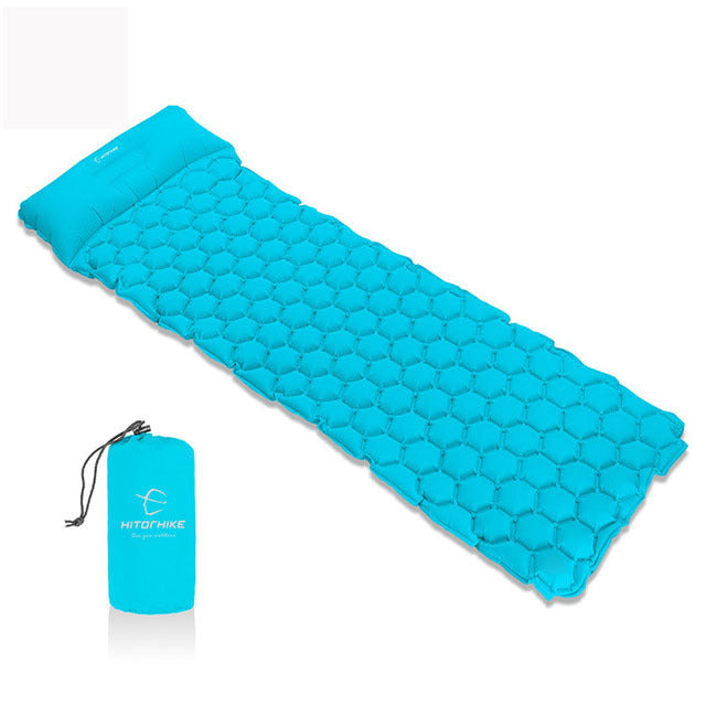 Sac de couchage avec matelas pneumatique