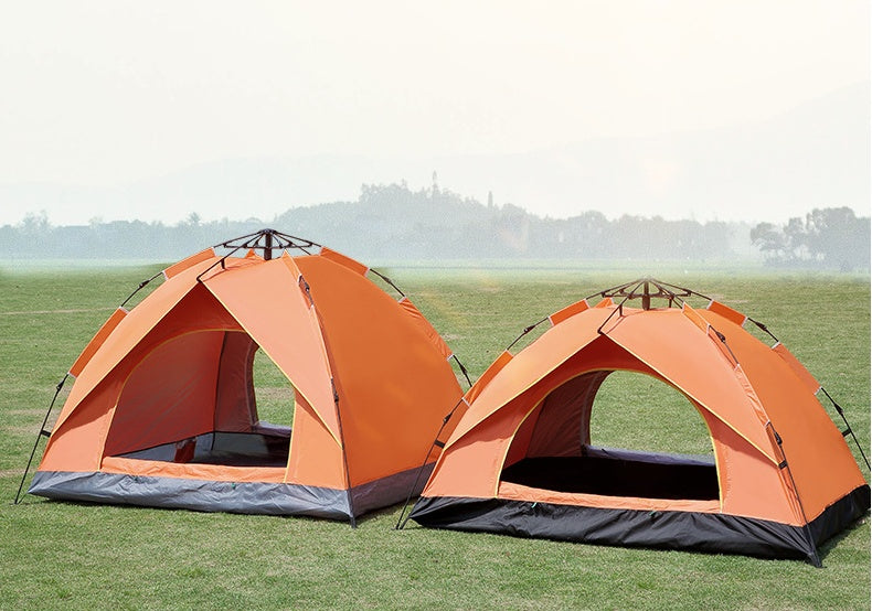 Tente de camping à ressort automatique à ouverture rapide et protection solaire contre la pluie