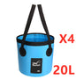 Portable Travel Bag Fishing Bucket Folding Bucket Bag Outdoor Convenient Travel Car Wash Bucket Outdoor Waterproof Bag