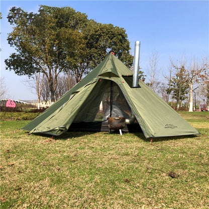 Tente de camping super légère 3-4 personnes Grande tente pyramidale Tente à dos