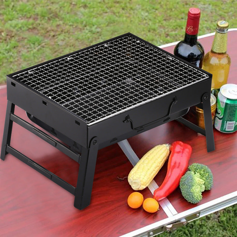 Barbecue au charbon de bois pliable et portable pour l'extérieur