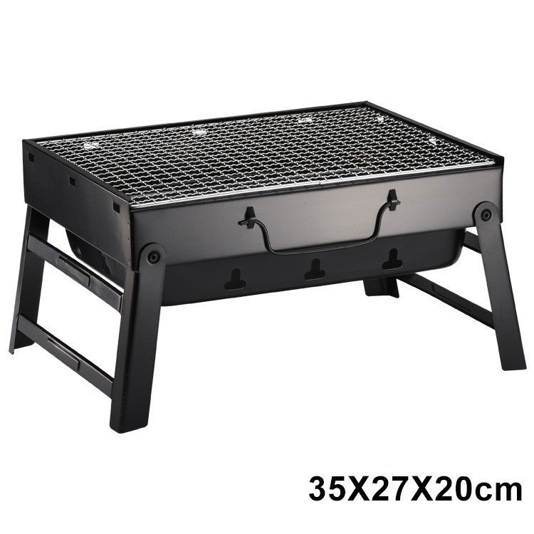 Barbecue au charbon de bois pliable et portable pour l'extérieur