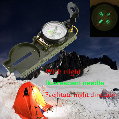 Boussole de camping en plein air, mousqueton portable pour les fans militaires