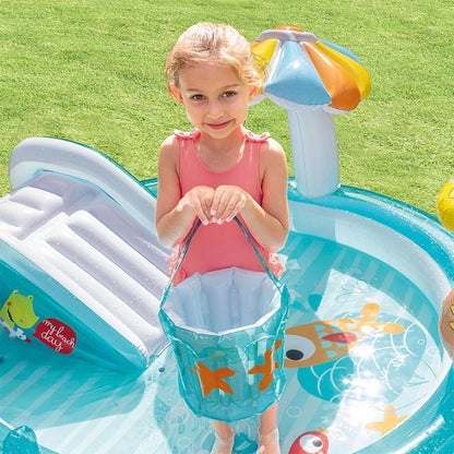 Parc à jets d'eau avec toboggan Piscine de jeux pour enfants