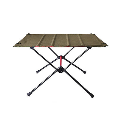 Table de camping pliante d'extérieur en maille pour barbecue et pique-nique