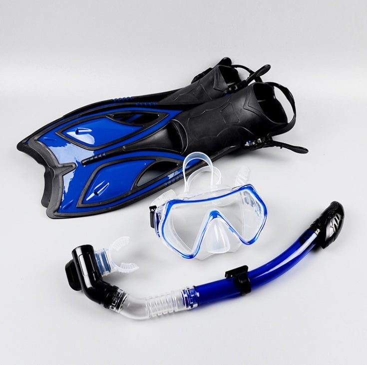 Snorkeling equipment diving three treasures full dry snorkel silicone myopia goggles