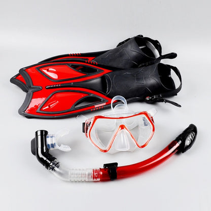 Snorkeling equipment diving three treasures full dry snorkel silicone myopia goggles